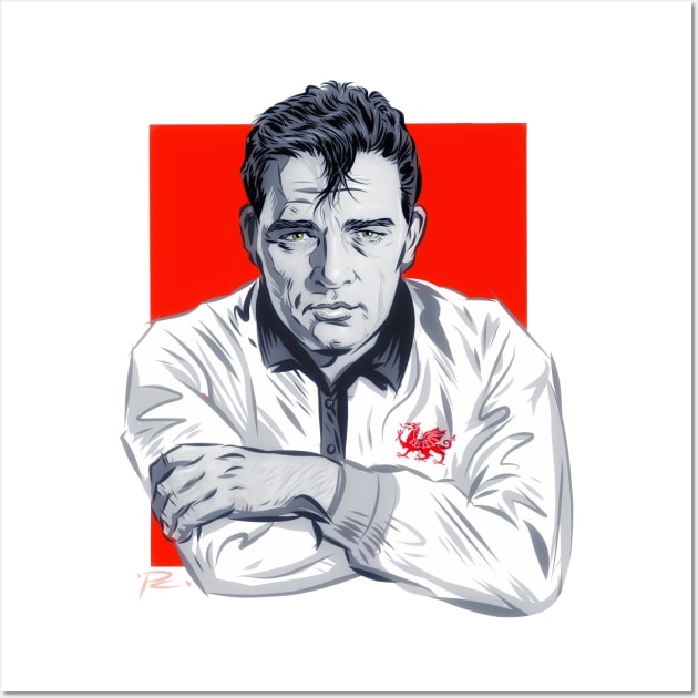 Richard Burton - An illustration by Paul Cemmick Wall Art by PLAYDIGITAL2020